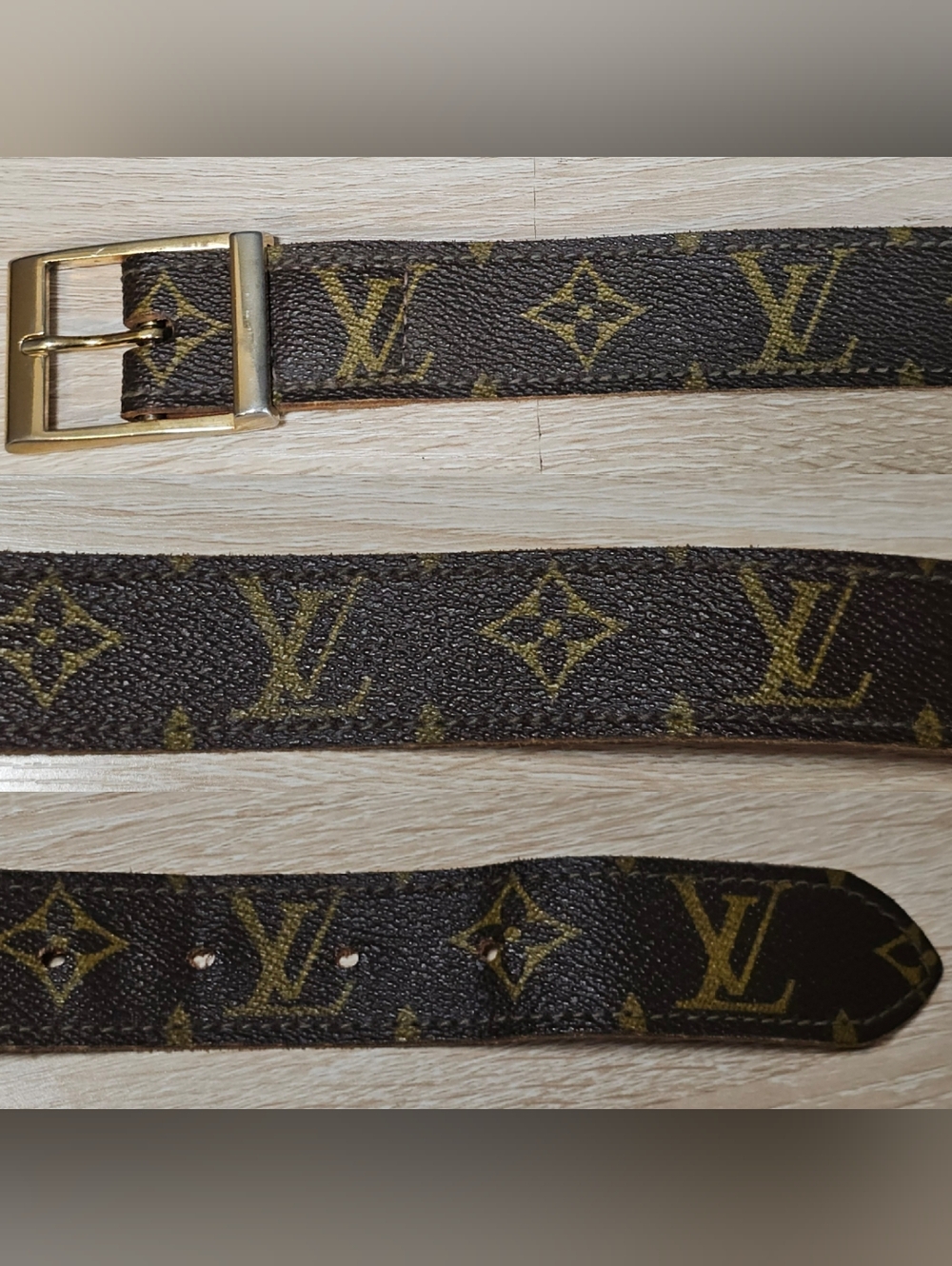 Authentic Vintage LOUIS VUITTON Monogram Belt With Utility Pouch - Picture 4 of 8